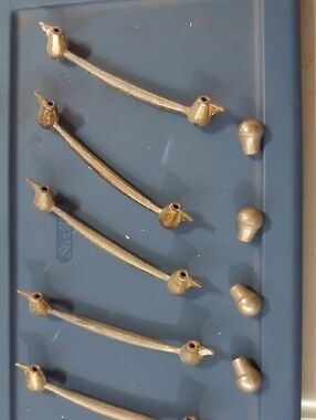 Brass Bird Drawer Pulls - Set of 9